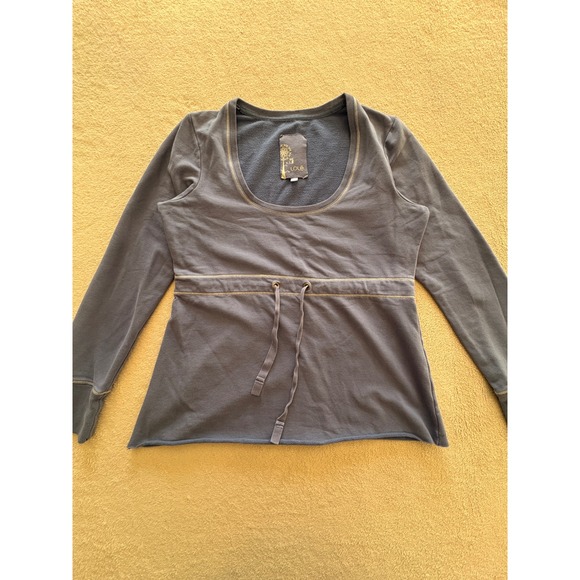 Lole Dresses & Skirts - Lolë Long Sleeve Drawstring Waist Sweatshirt Top Women L Blue